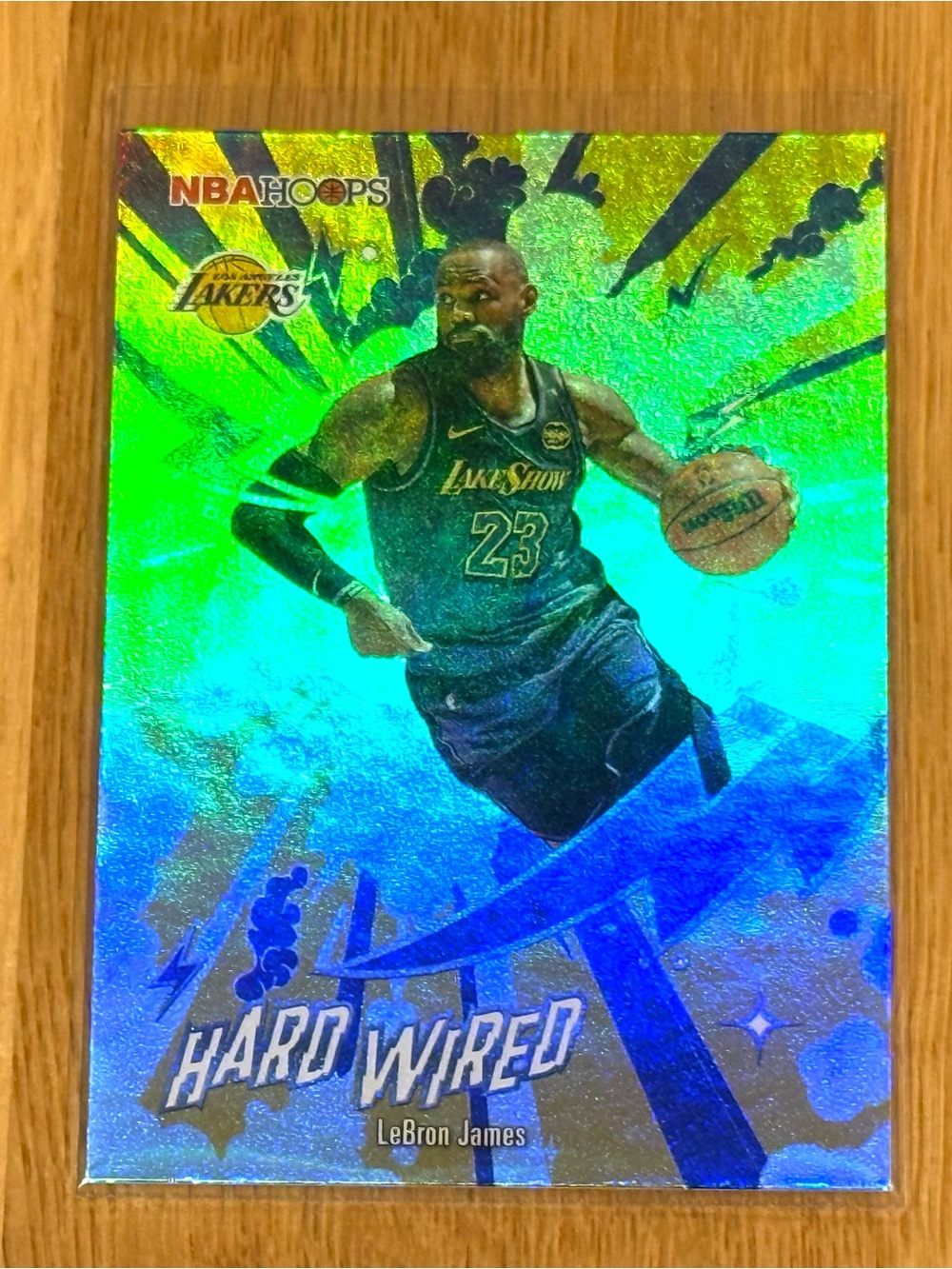 2025-26 Topps NBA Hoops LeBron James Hard Wired Insert #HW-11 Lakers